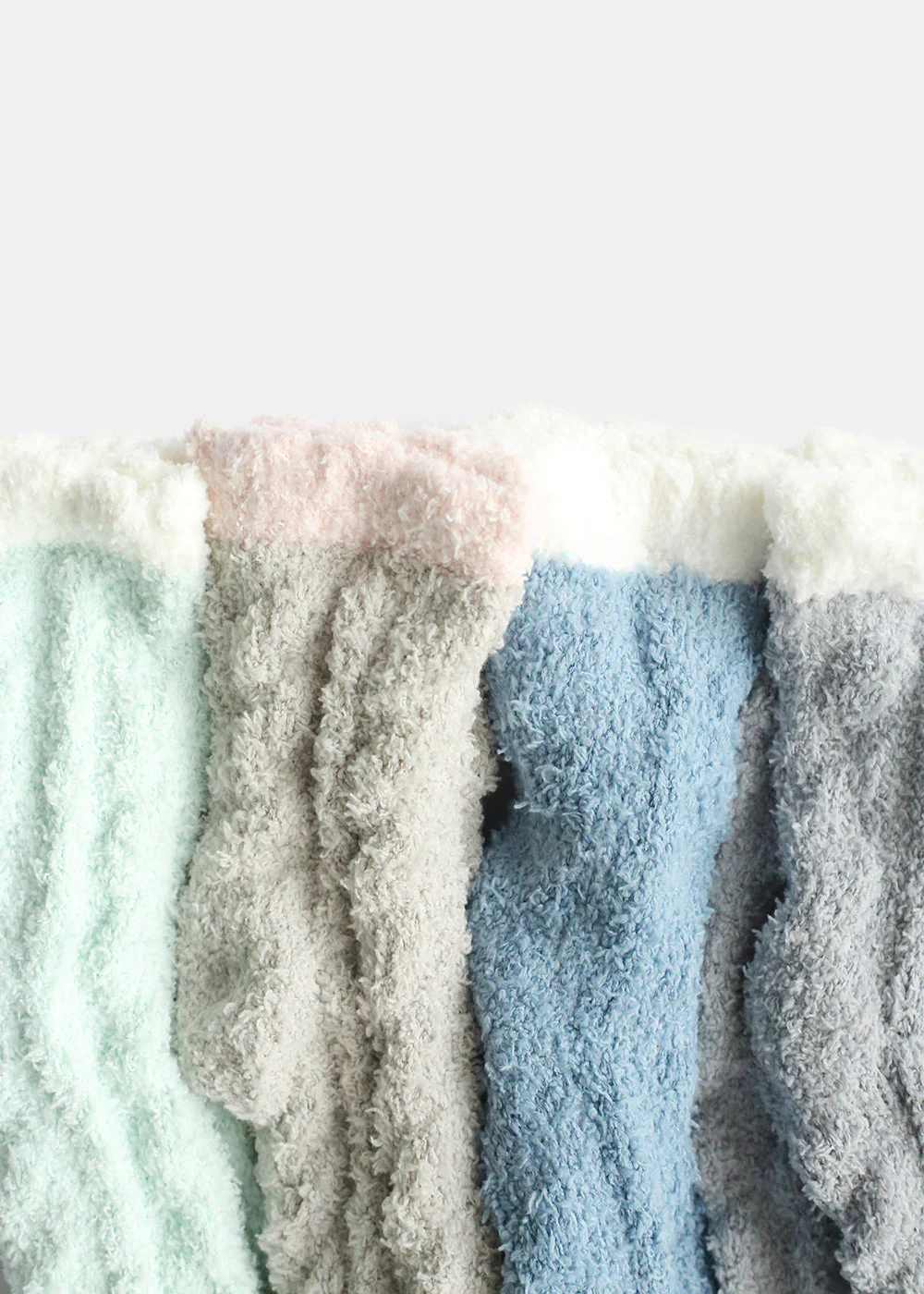 Two Tone Fuzzy Socks - Image 2