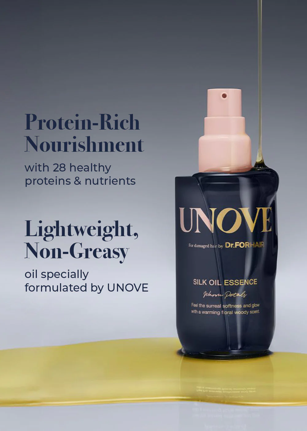 UNOVE Silk Oil Essence 70ml - Image 2