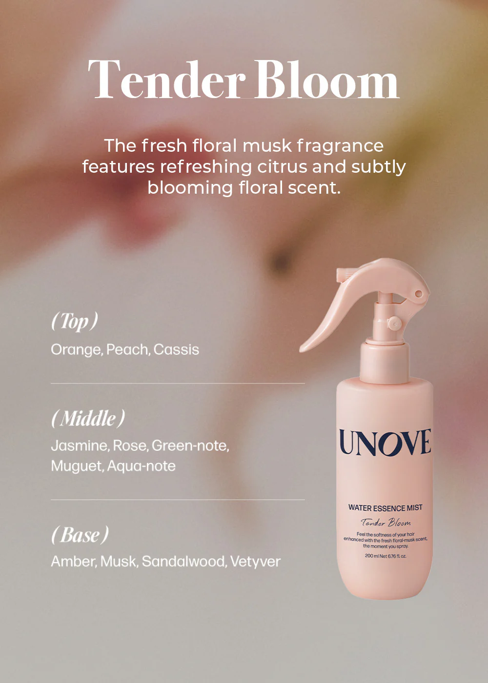 UNOVE Water Essence Mist 200ml - Image 6