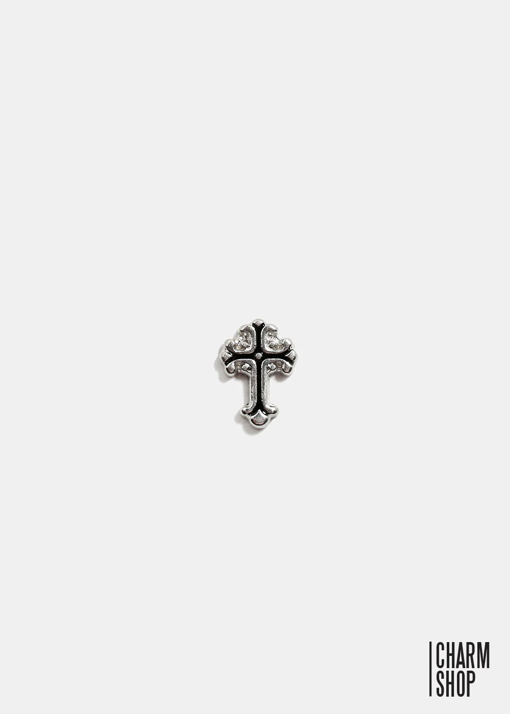 Vintage Silver Cross Locket Charm