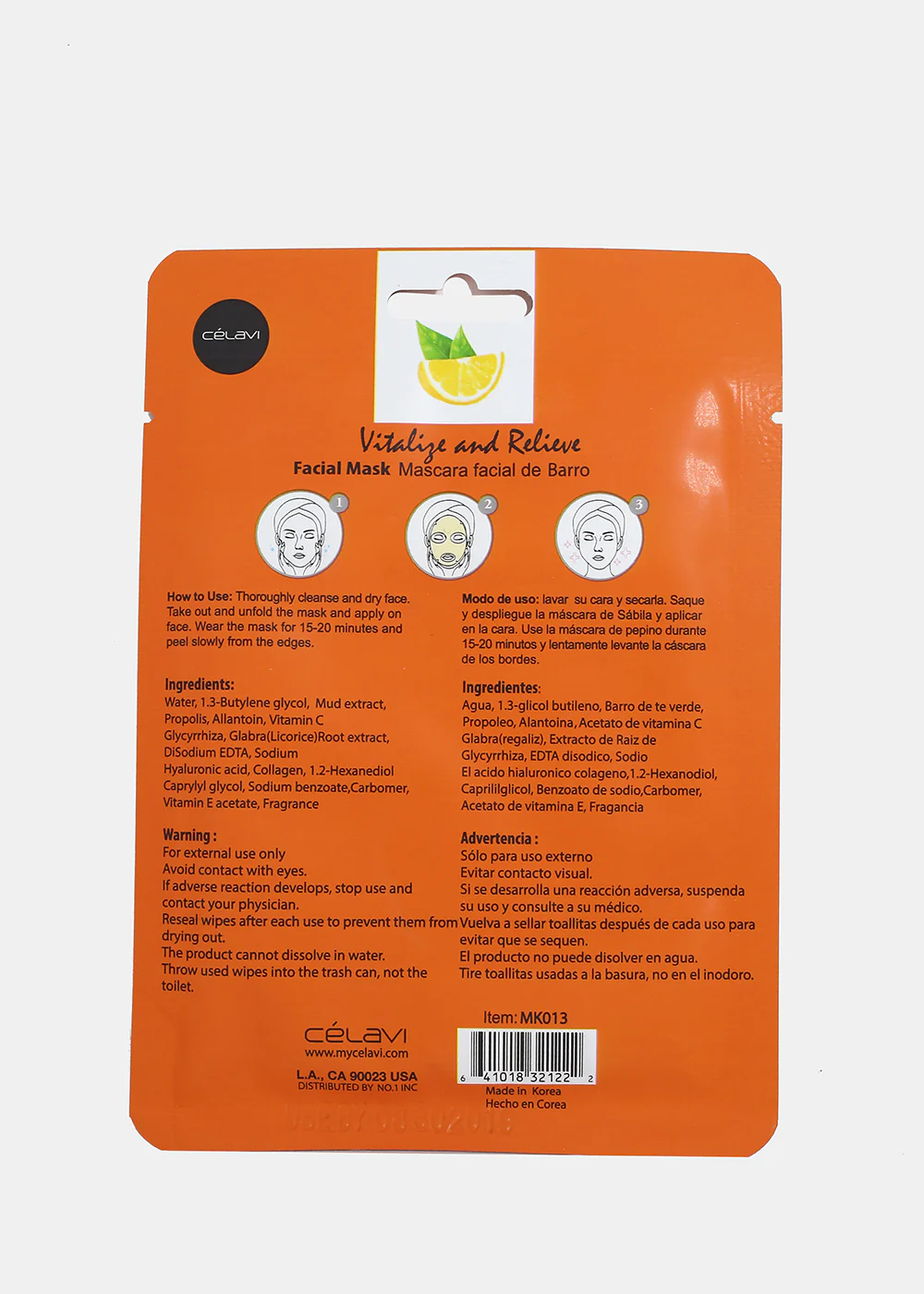 Vitamin C Facial Sheet Mask - Image 2