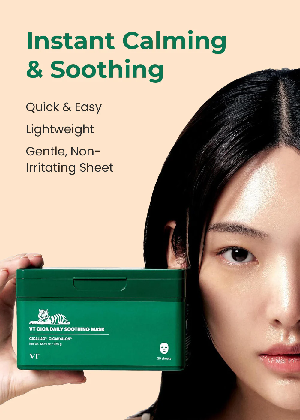 VT Cica Daily Soothing Mask (30 Sheets) - Image 2