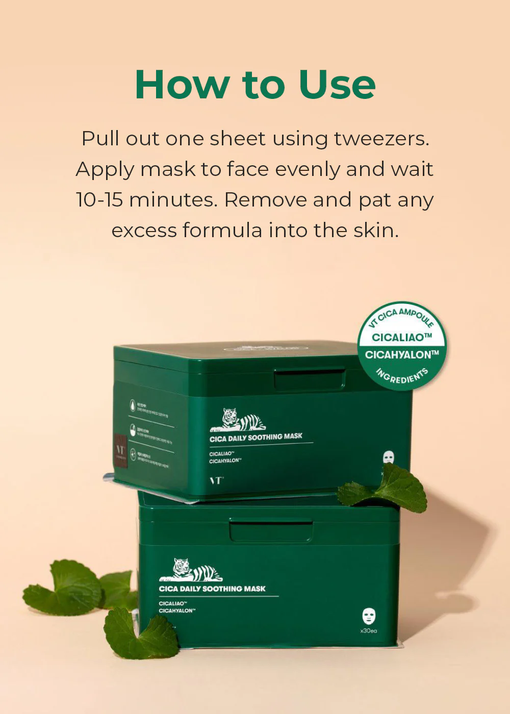 VT Cica Daily Soothing Mask (30 Sheets) - Image 6