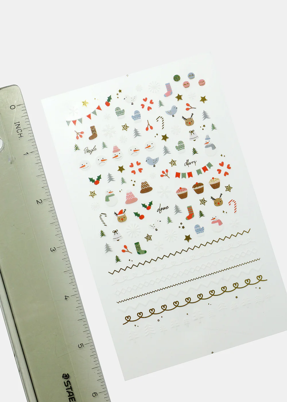 Winter Love Nail Art Sticker Sheet - Image 2