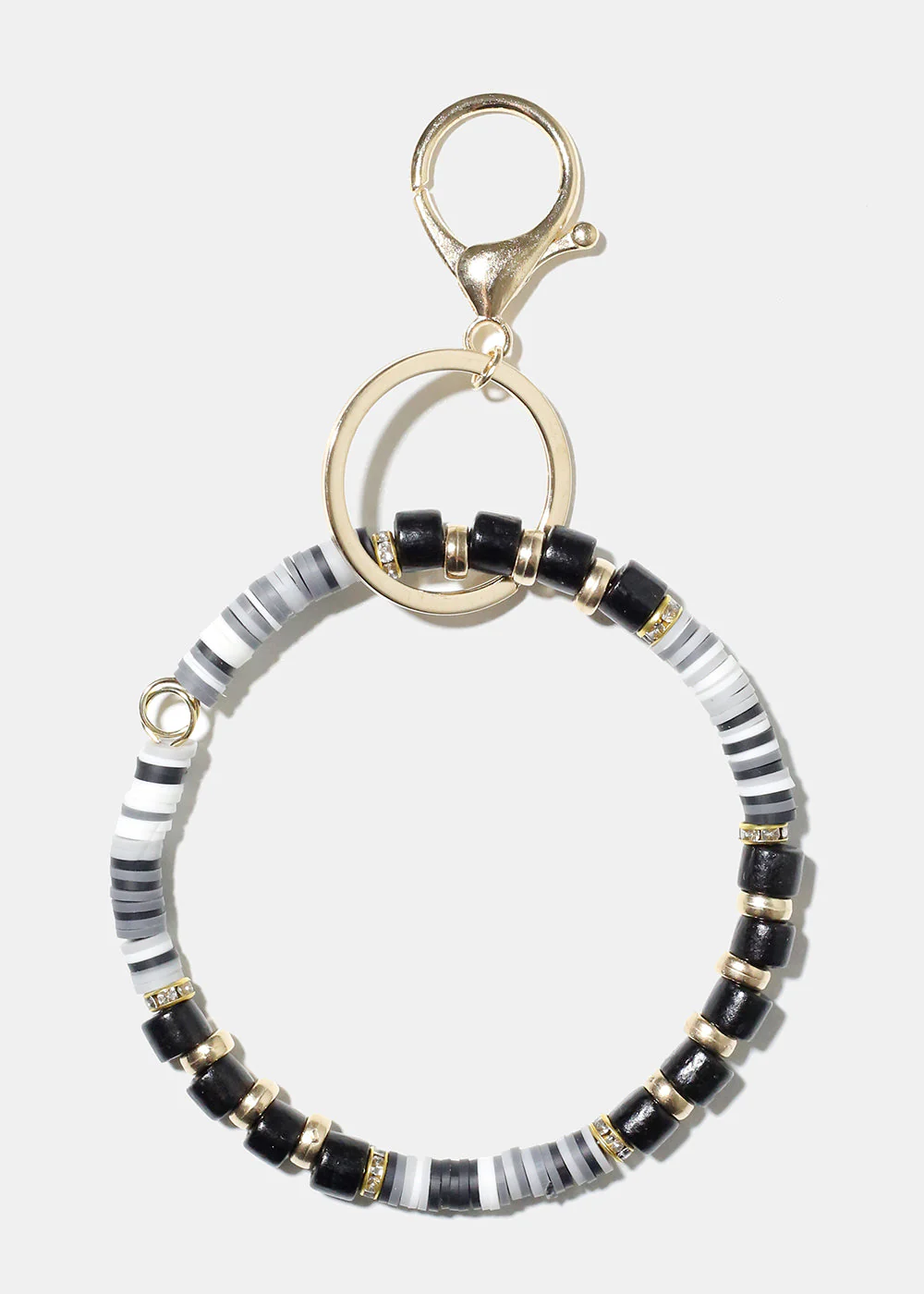 Wooden Bead Keychain Bracelet - Image 2