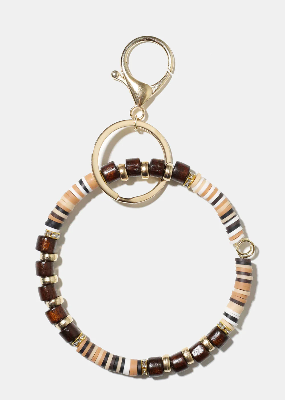 Wooden Bead Keychain Bracelet - Image 4