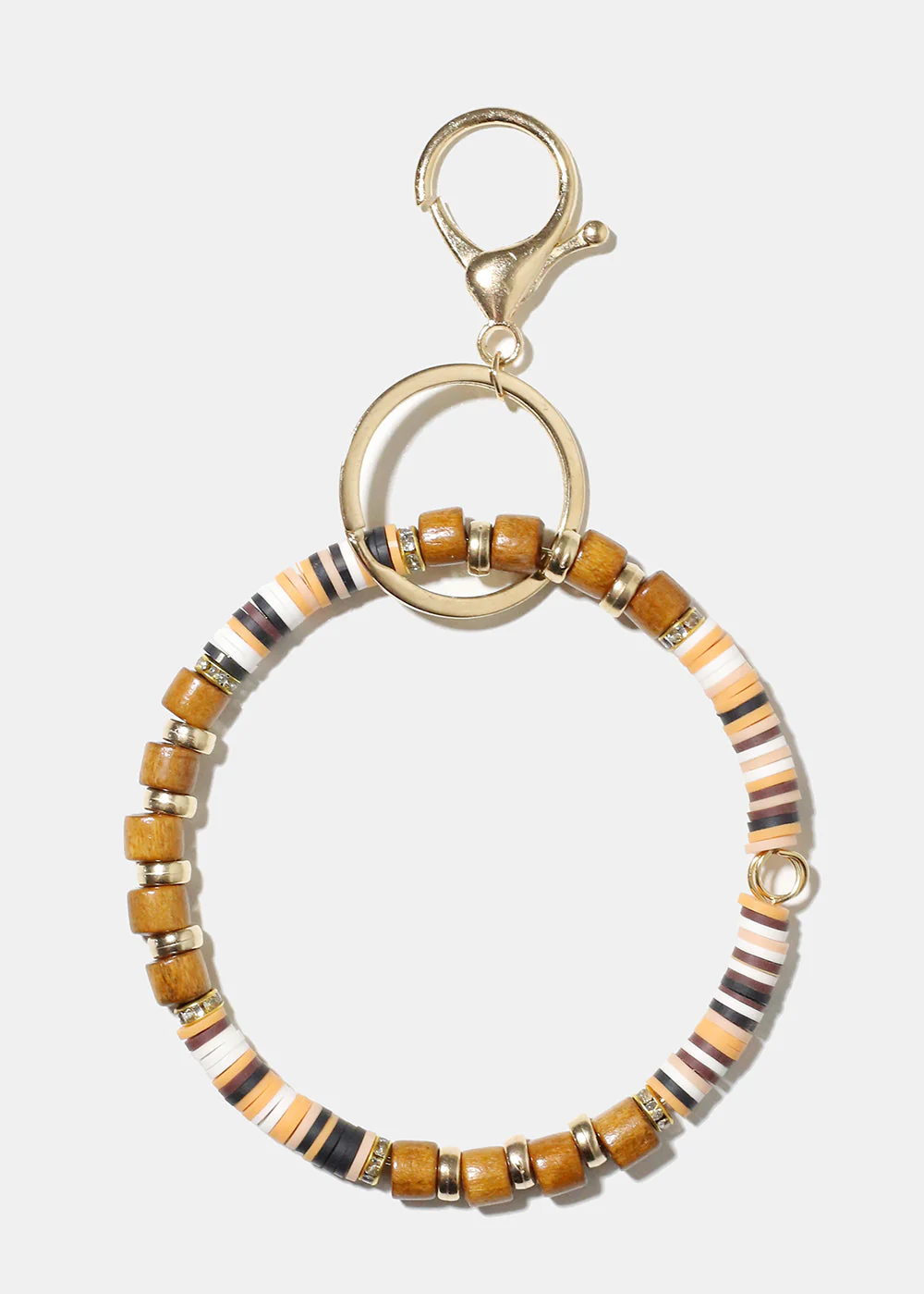 Wooden Bead Keychain Bracelet - Image 5