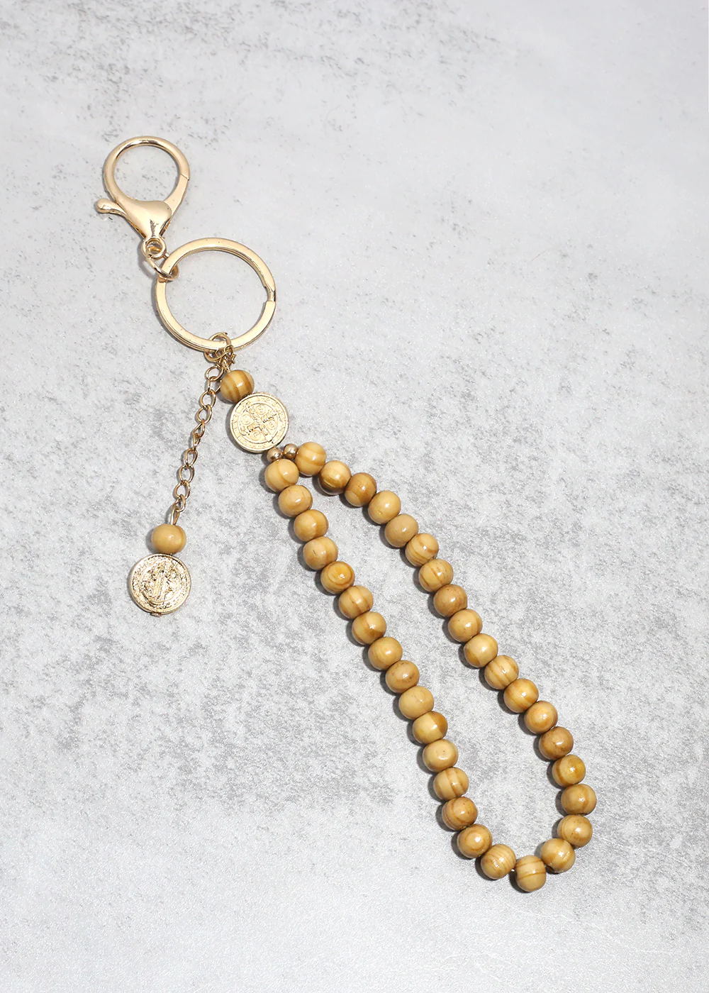 Wooden Rosary Keychain - Image 3
