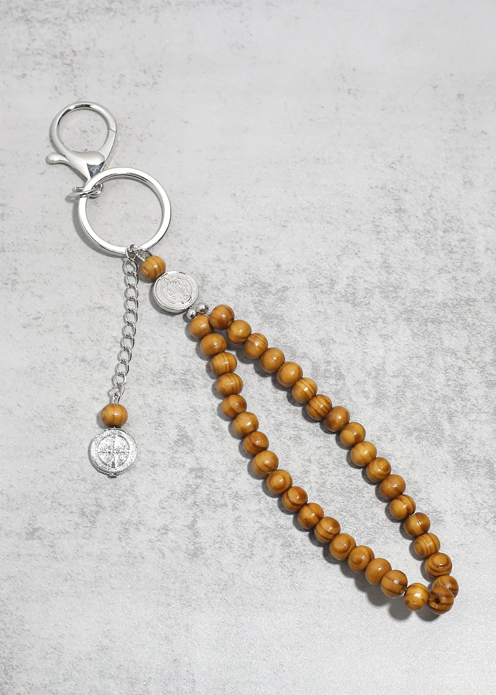 Wooden Rosary Keychain - Image 5