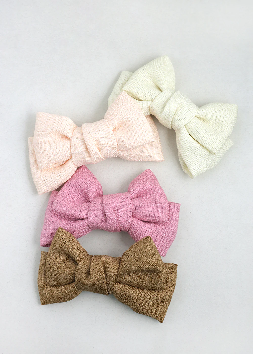 Woven Hair Bow Pin